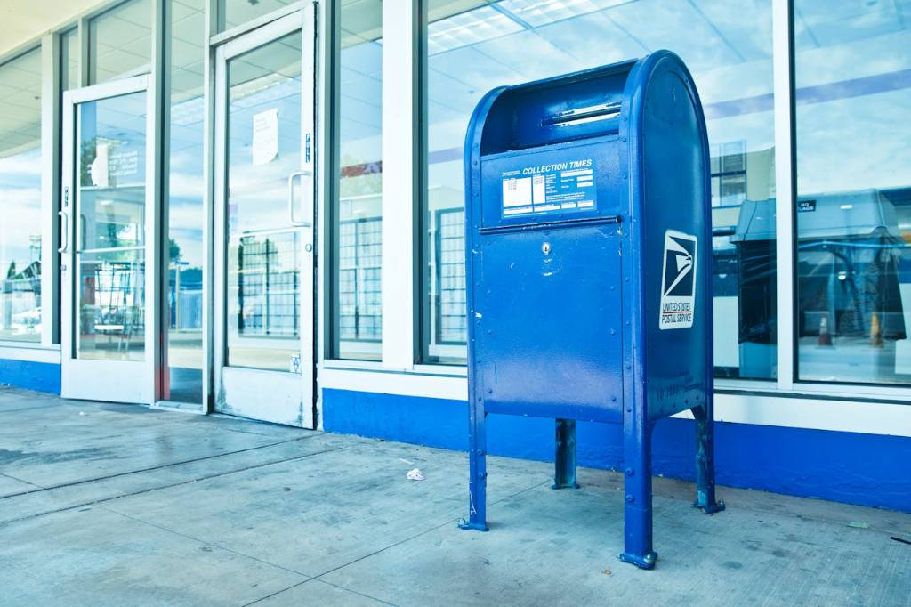 US Post service forever stamps for sale mailbox