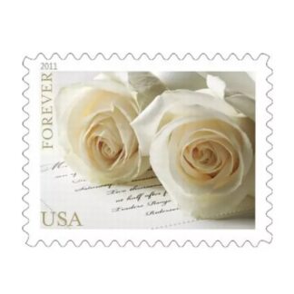 White roses stamps for sale
