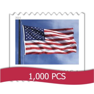 Cheap wholesale discount US Flag Forever Stamps 1000 piece bulk for sale authentic USPS postage for everyday mailing and business use 2019 edition