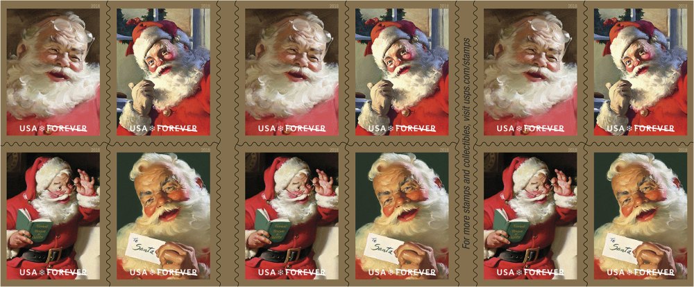 Sparkling Holidays Stamps for santa Christmas for sale full img