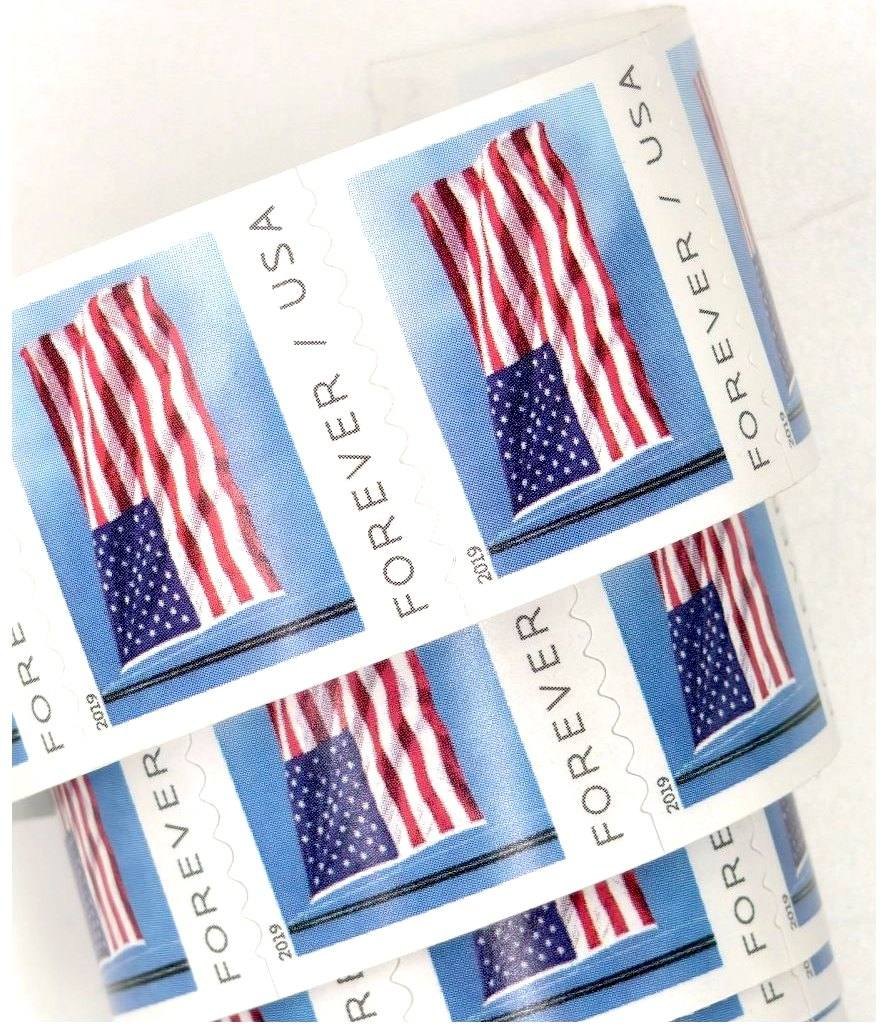 Forever Stamps for Sale cheap in bulk flag