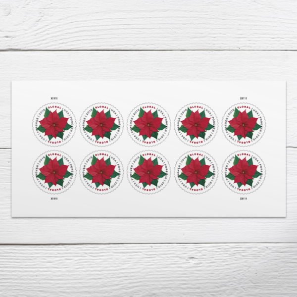 USPS Global Poinsettia Forever Stamps for sale