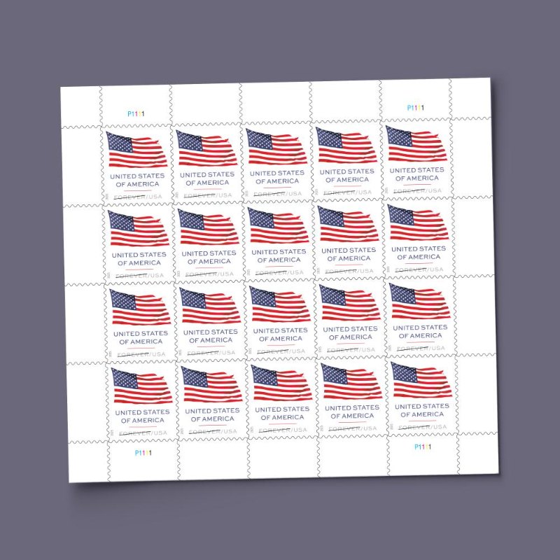 discount US Flag 2025 Stamps for sale in bulk sheet
