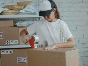 mailbox with outgoing bulkstamped letters