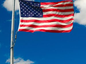 patriotic theme with stamps