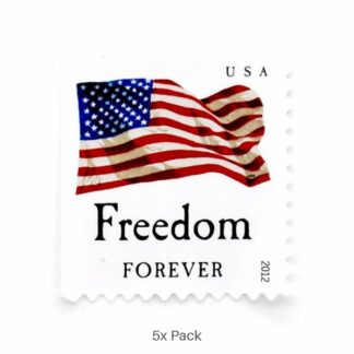 Low Cost 2012 US Flag Stamps for Church & Religious Communities || 500Pcs (25 books)