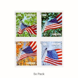 Wholesale 2013 US Flag Stamps Wholesale for Real Estate Agents || 500Pcs (25 books)