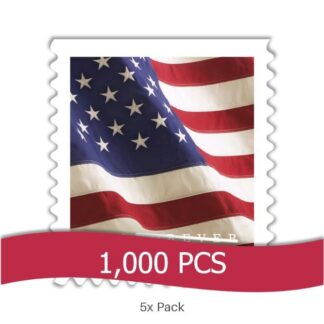 Bulk 2017 US Flag Stamps for Accounting & Tax Services || 5000Pcs (50 Rolls)