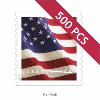 Low Cost 2017 US Flag Stamps for Business Bulk Mailing || 2500Pcs (25 Rolls)