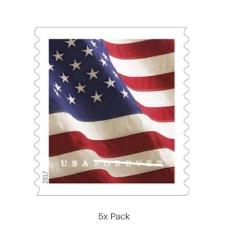 Best Price 2017 US Flag Stamps for Election & Voting Ballot Logistics || 500Pcs (5 Roll)
