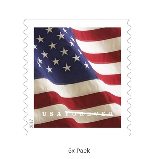 Best Price 2017 US Flag Stamps for Election & Voting Ballot Logistics || 500Pcs (5 Roll)