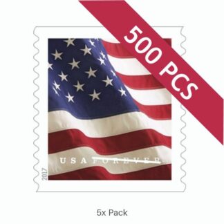 Economy 2017 US Flag Stamps for Professional Law Firm Notices || 2500Pcs (25 Rolls)