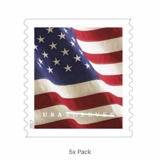 Wholesale 2017 US Flag Stamps for Schools & Educational Outreach || 500Pcs (5 Roll)
