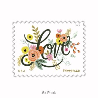 Best Price 2018 Love Flourishes Stamps for Accounting & Tax Services || 500Pcs (25 Sheets)