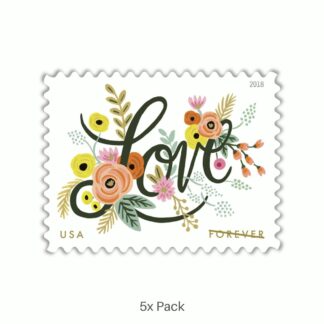 Bulk 2018 Love Flourishes Stamps Wholesale for Real Estate Agents || 500Pcs (25 Sheets)