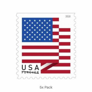 Cheap 2018 US Flag Stamps Wholesale for Real Estate Agents || 500Pcs (5 Roll)