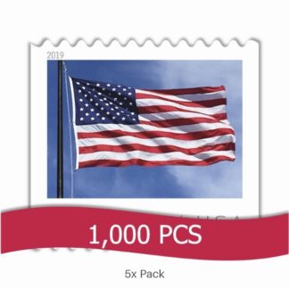 Low Cost 2019 US Flag Stamps for Professional Law Firm Notices || 5000Pcs (50 Rolls)