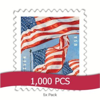 Discount 2022 US Flag Stamps for Insurance Industry Logistics || 5000Pcs (50 Rolls)
