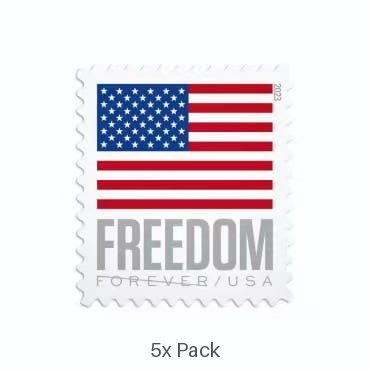 Cheap 2023 US Flag Stamps for Elegant Wedding Invitations || 500Pcs (5 Roll)
