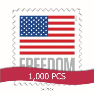 Authentic 2023 US Flag Stamps for Schools & Educational Outreach || 5000Pcs (50 Rolls)