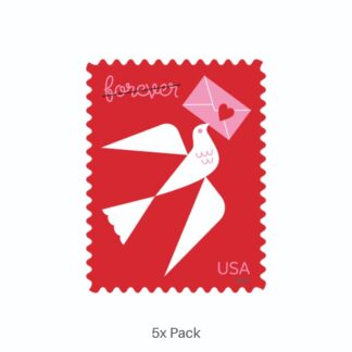 Economy 2024 Love Stamps for Holiday & Seasonal Greetings Pack || 500Pcs (25 Sheets)