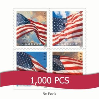 Best Price 2024 US Flag Stamps for Non-Profit Organization Support || 5000Pcs (50 Rolls)
