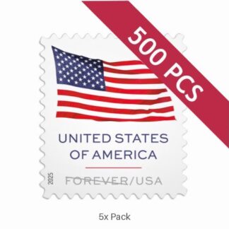 Best Price 2025 US Flag Stamps for Non-Profit Organization Support || 2500Pcs (25 Rolls)