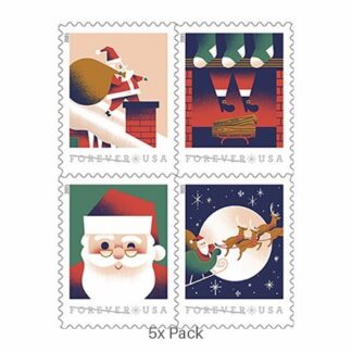 Cheap A Visit From St. Nick Stamps for Non-Profit Organization Support || 500Pcs (25 Books)