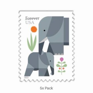 Economy Elephants Stamps for Church & Religious Communities || 500Pcs (25 books)