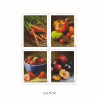 Wholesale Fruits and Vegetables Stamps for Elegant Wedding Invitations || 500Pcs (25 books)