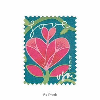 Discount Garden of Love Stamps for Holiday & Seasonal Greetings Pack || 500Pcs (25 Sheets)