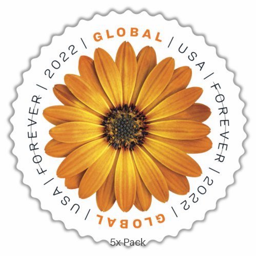 Cheap Global African Daisy Stamps for Insurance Industry Logistics || International® Postage 500Pcs