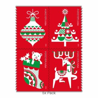Authentic Holiday Delights Stamps for Seasonal Lawn Care Marketing || 500Pcs (25 Books)