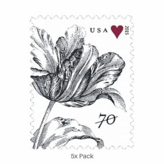 Best Price Vintage Tulip Stamps for Elegant Wedding Invitations || Two-Ounce Postage 500PCS
