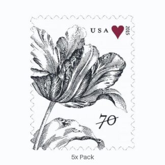 Economy Vintage Tulip Stamps for Professional Law Firm Notices || Two-Ounce Postage 500PCS