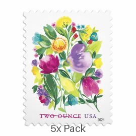 Wholesale Wedding Blossom Stamps for Business Bulk Mailing || Two-Ounce Postage 500Pcs